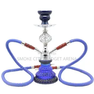 Classic Double Hose Glass Shisha Hookah Pot Shisha Pot