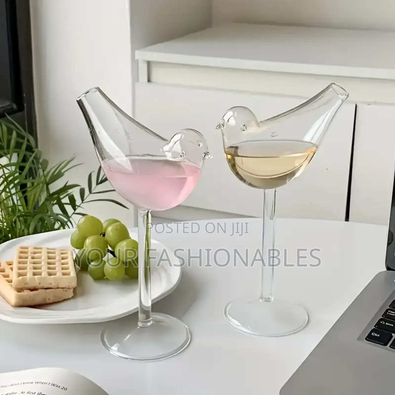 High Quality Borosilicate Birdie Shape Glass Cup