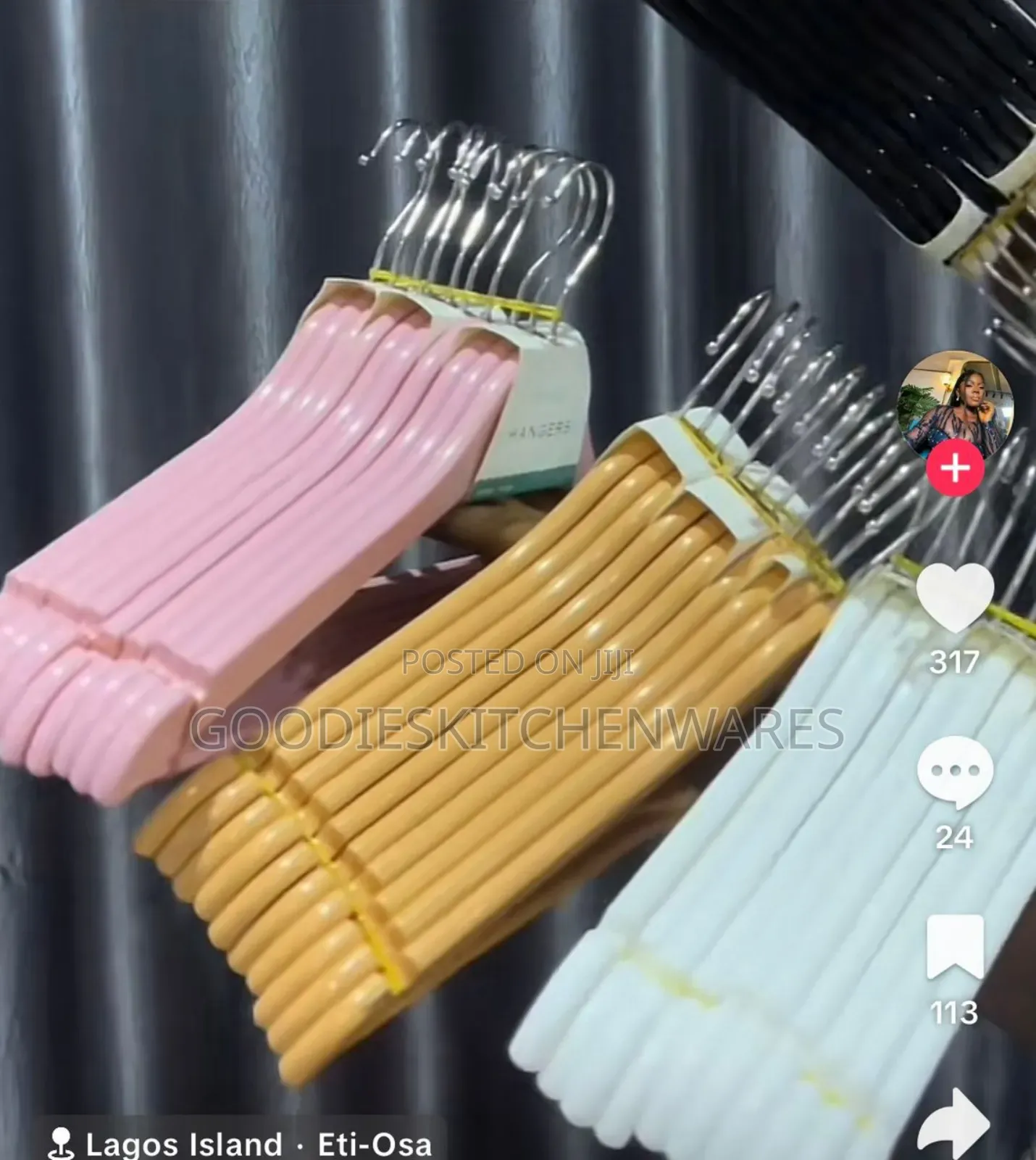 10 PCS Wooden Hanger Available