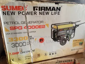 3kva/3.3kva Firman Petrol Generator Set, Key and Manual. 100% Copper
