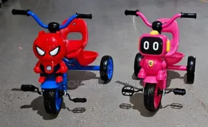 Spiderman X Robot Face Baby Tricycle
