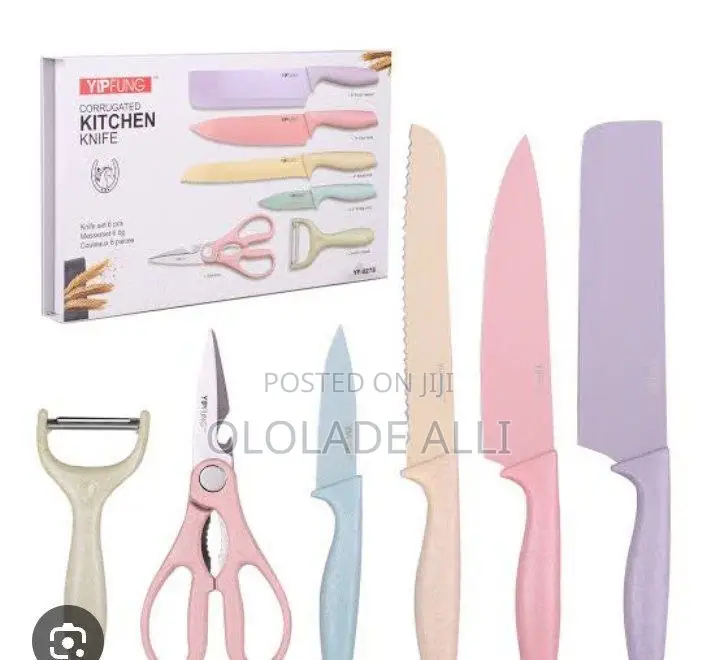 6 Pieces Mini Colored Knife Set