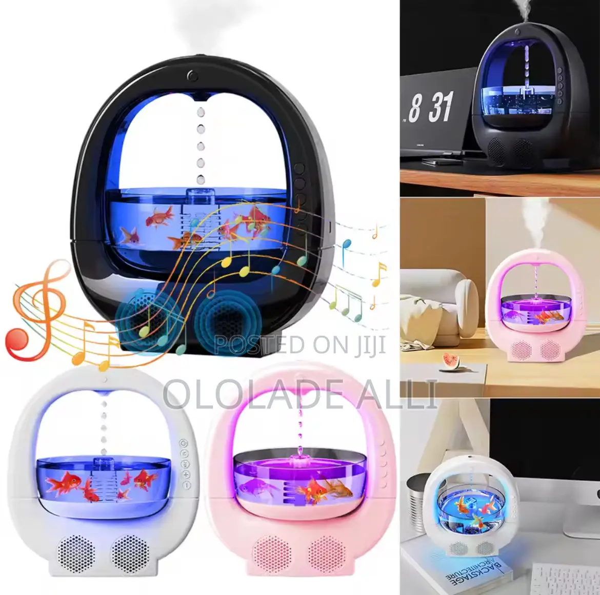 Anti Gravity Cool Mist Humidifier Bluetooth