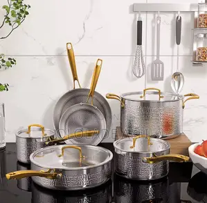 6pcs Honeycomb Stainless Steel Cookware