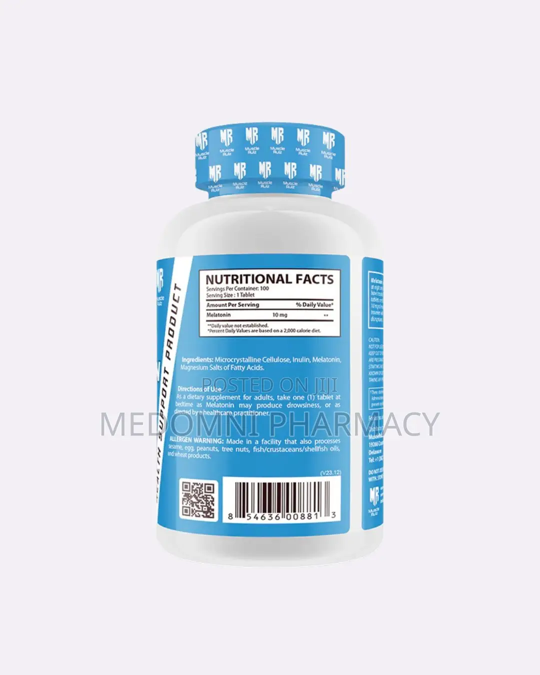Muscle Rulz Melatonin 10mg 100tabs