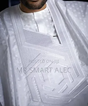 Monogram Embroidery Agbada Etc