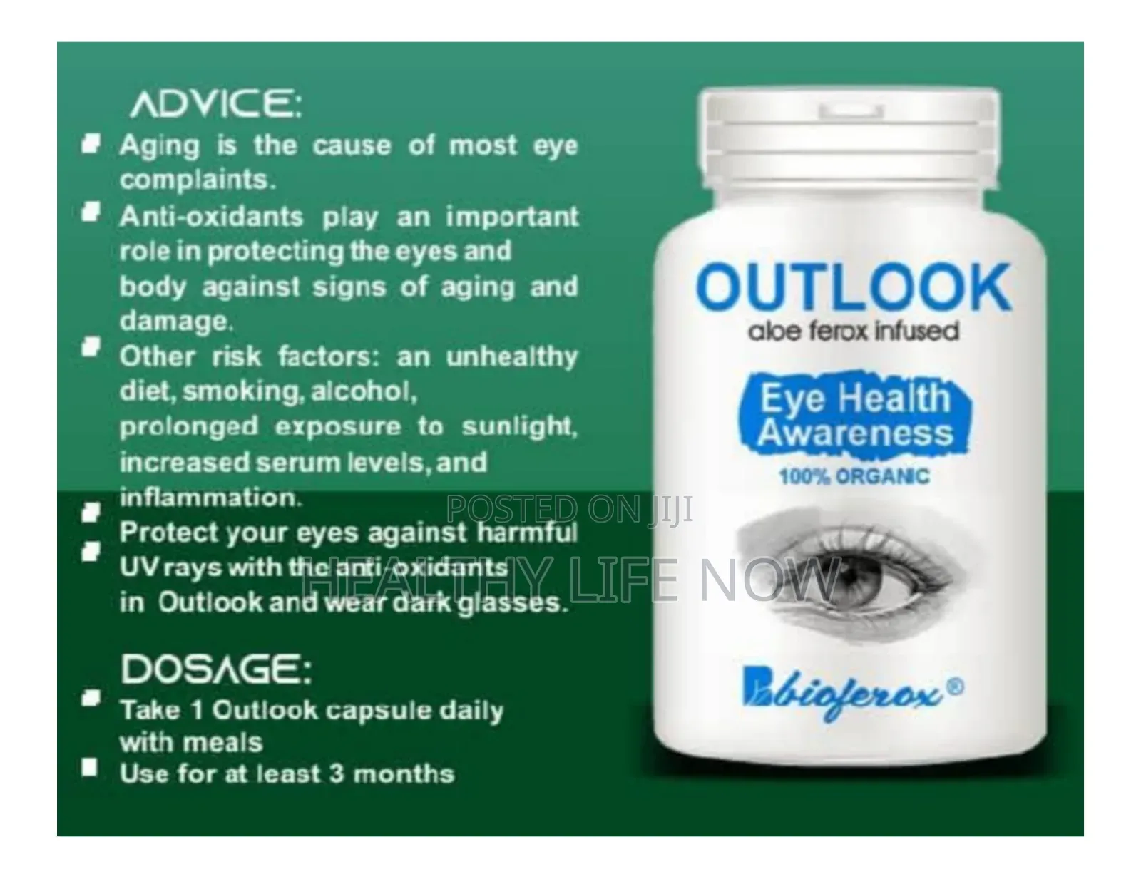 Biopharm Outlook Eye Health 100% Organic