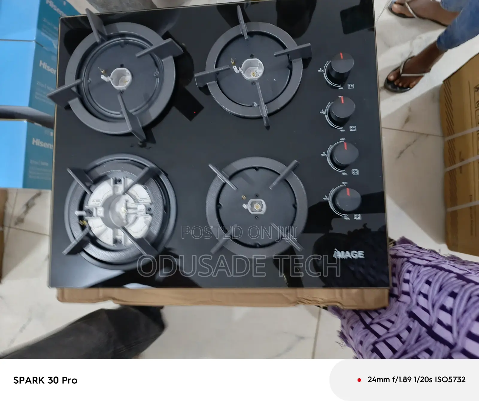 Image 4 Burner Built in Gas Stove