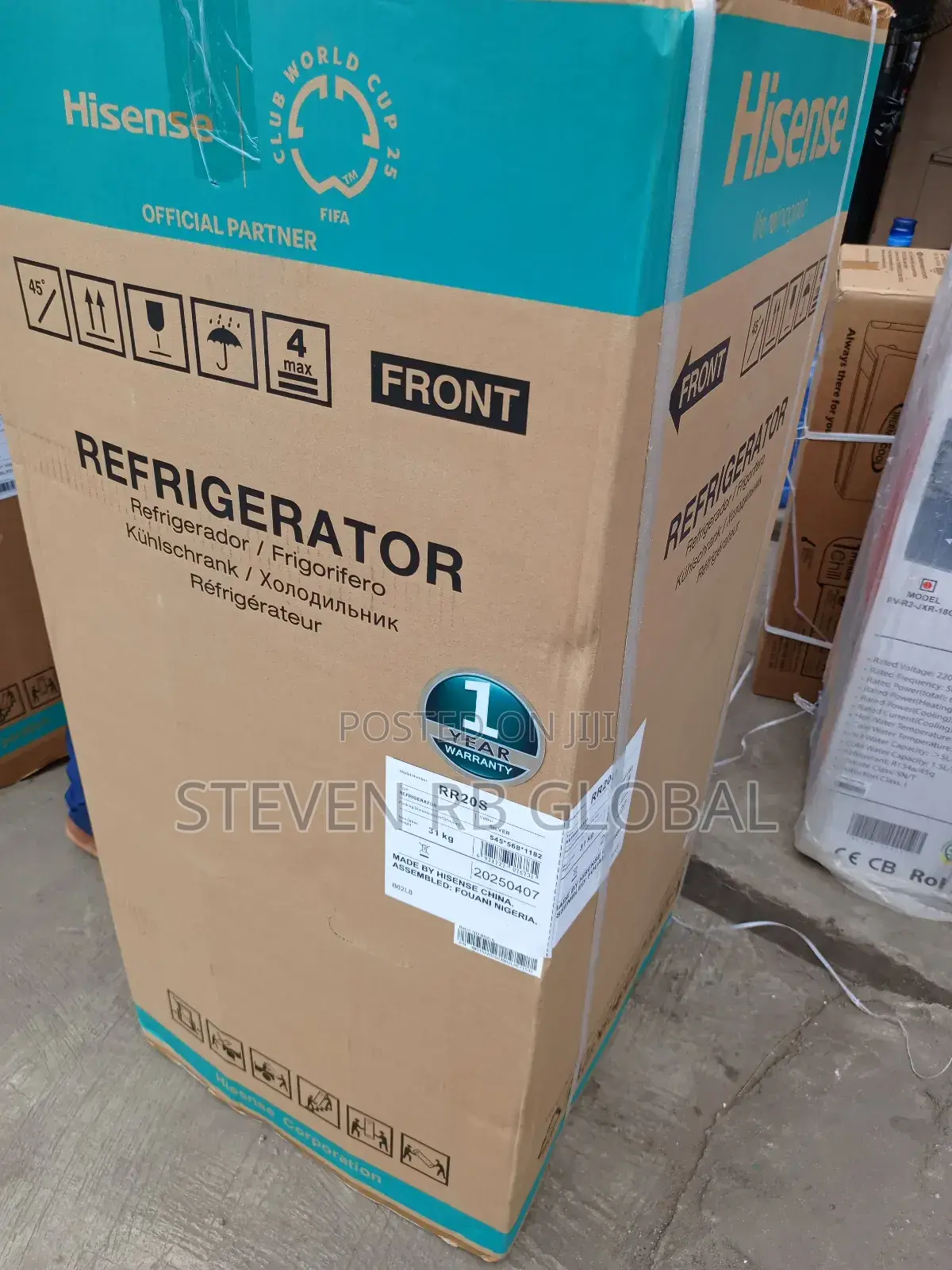 Hisense 150l Single Door Refrigerator Ref Rs20s