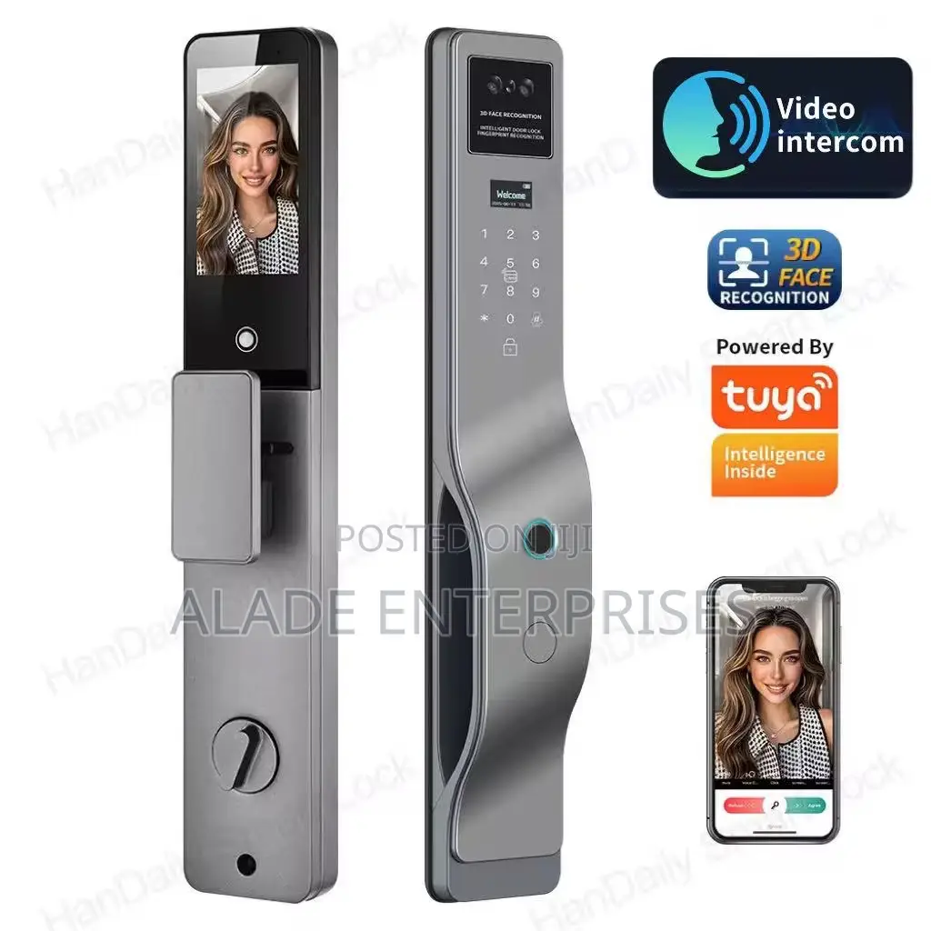 Video Intercom Smart Lock Tuya App Digital Biometric Face Recognition