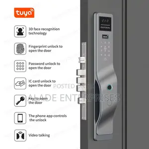 Video Intercom Smart Lock Tuya App Digital Biometric Face Recognition