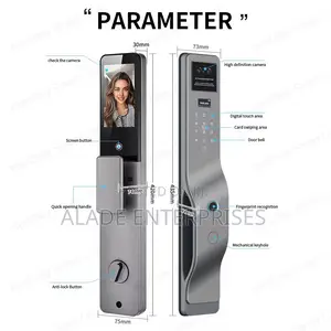 Video Intercom Smart Lock Tuya App Digital Biometric Face Recognition