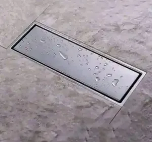 20cm Tiles Floor Drains Black