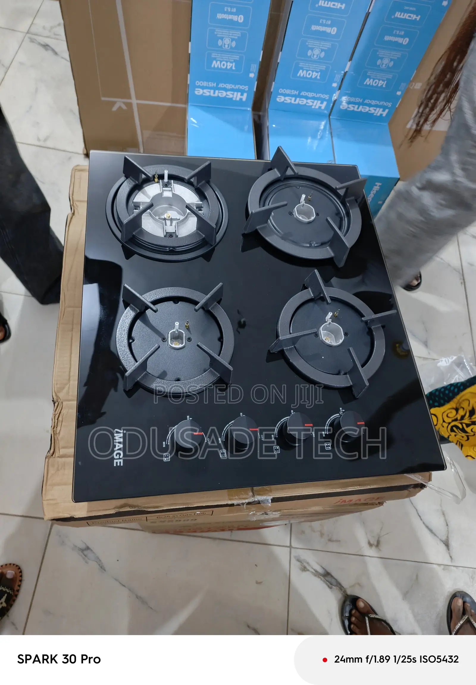 Image 4 Burner Built in Glass Gas Hob