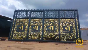 Modern Laser Cut Stainless Gate