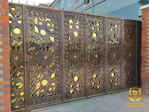 Modern Laser Cut Stainless Gate
