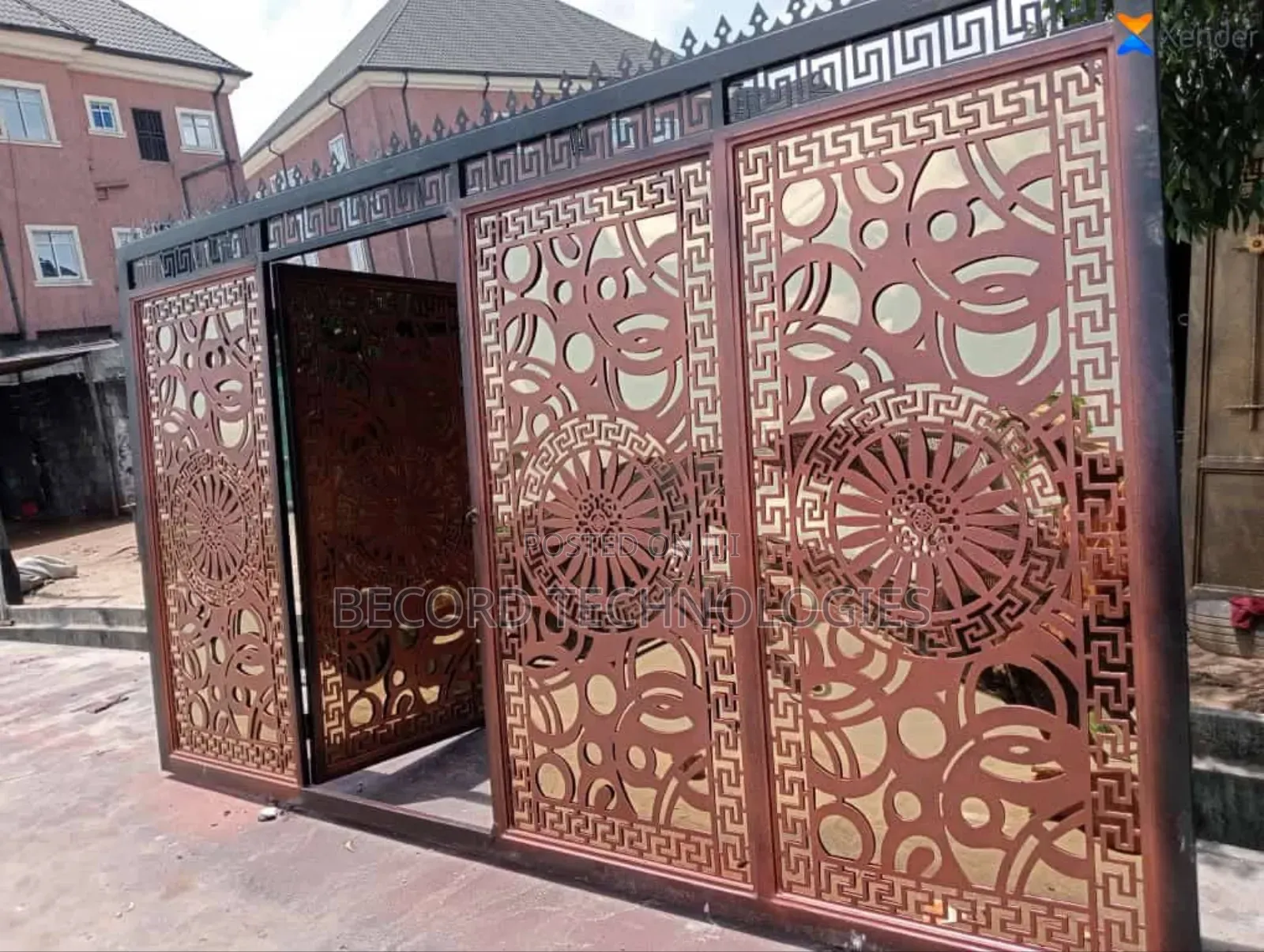 Modern Laser Cut Stainless Gate