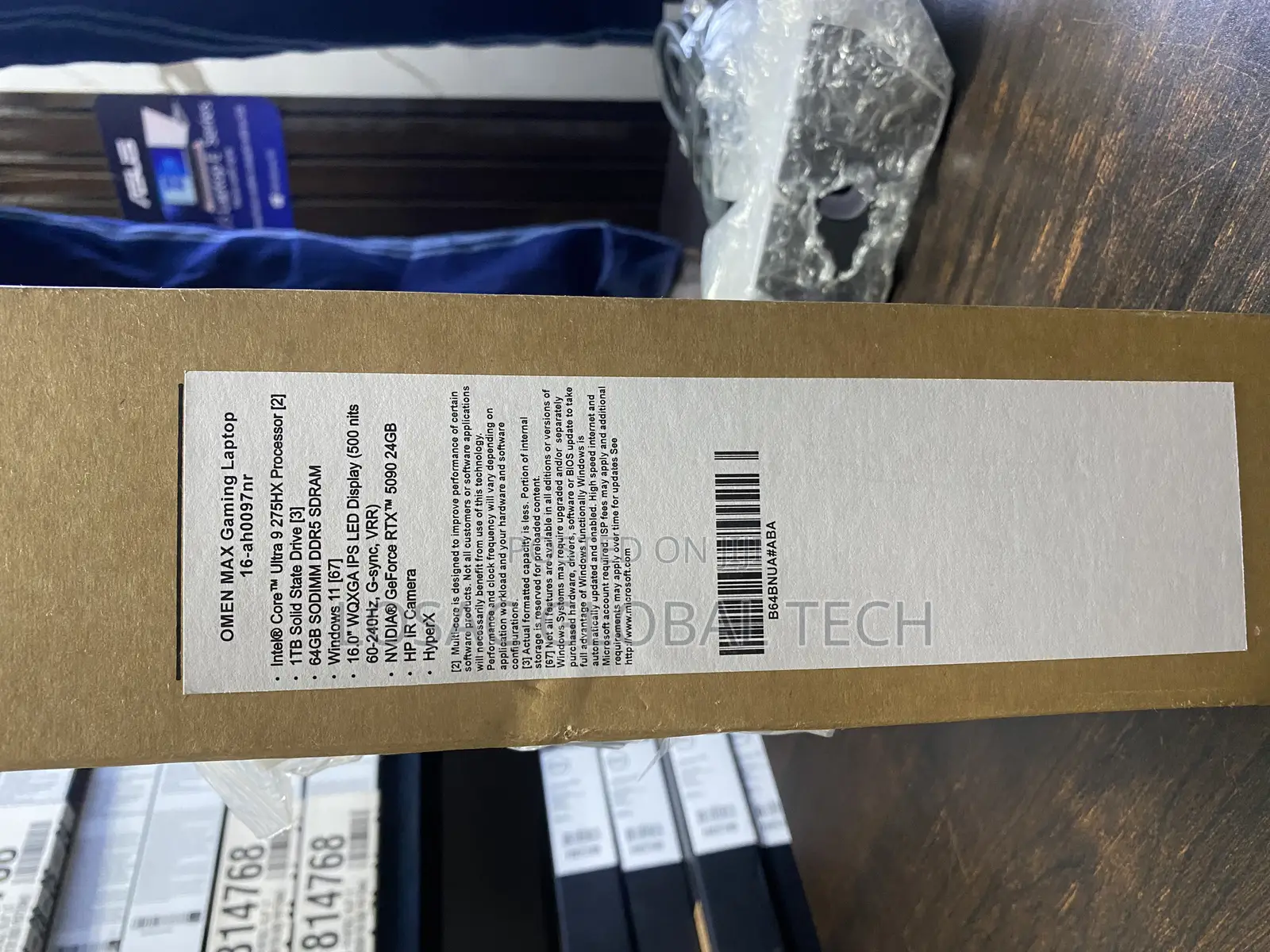 New Laptop HP Omen Max 16 64GB Intel Core Ultra 9 SSD 1T