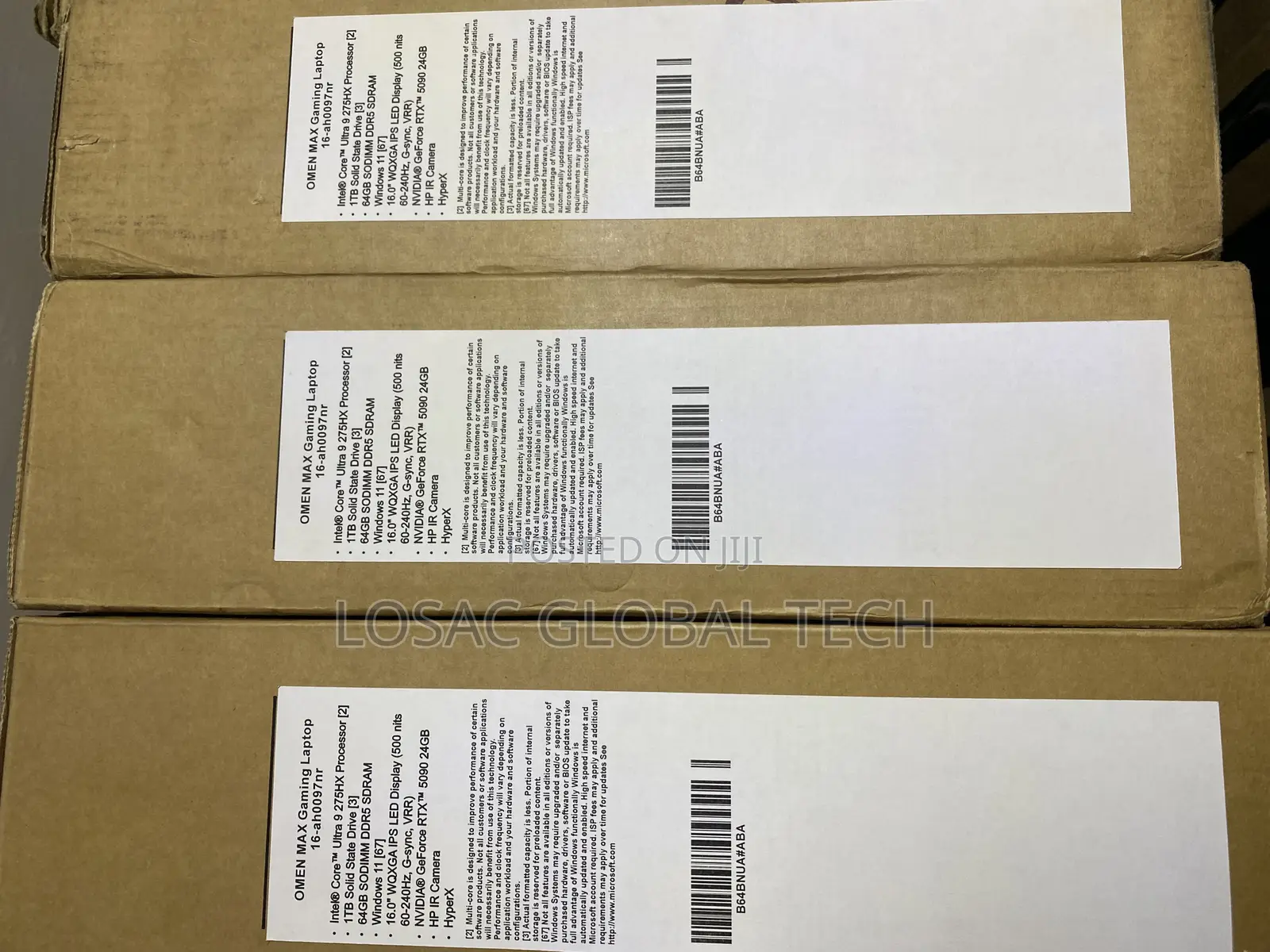 New Laptop HP Omen Max 16 64GB Intel Core Ultra 9 SSD 1T