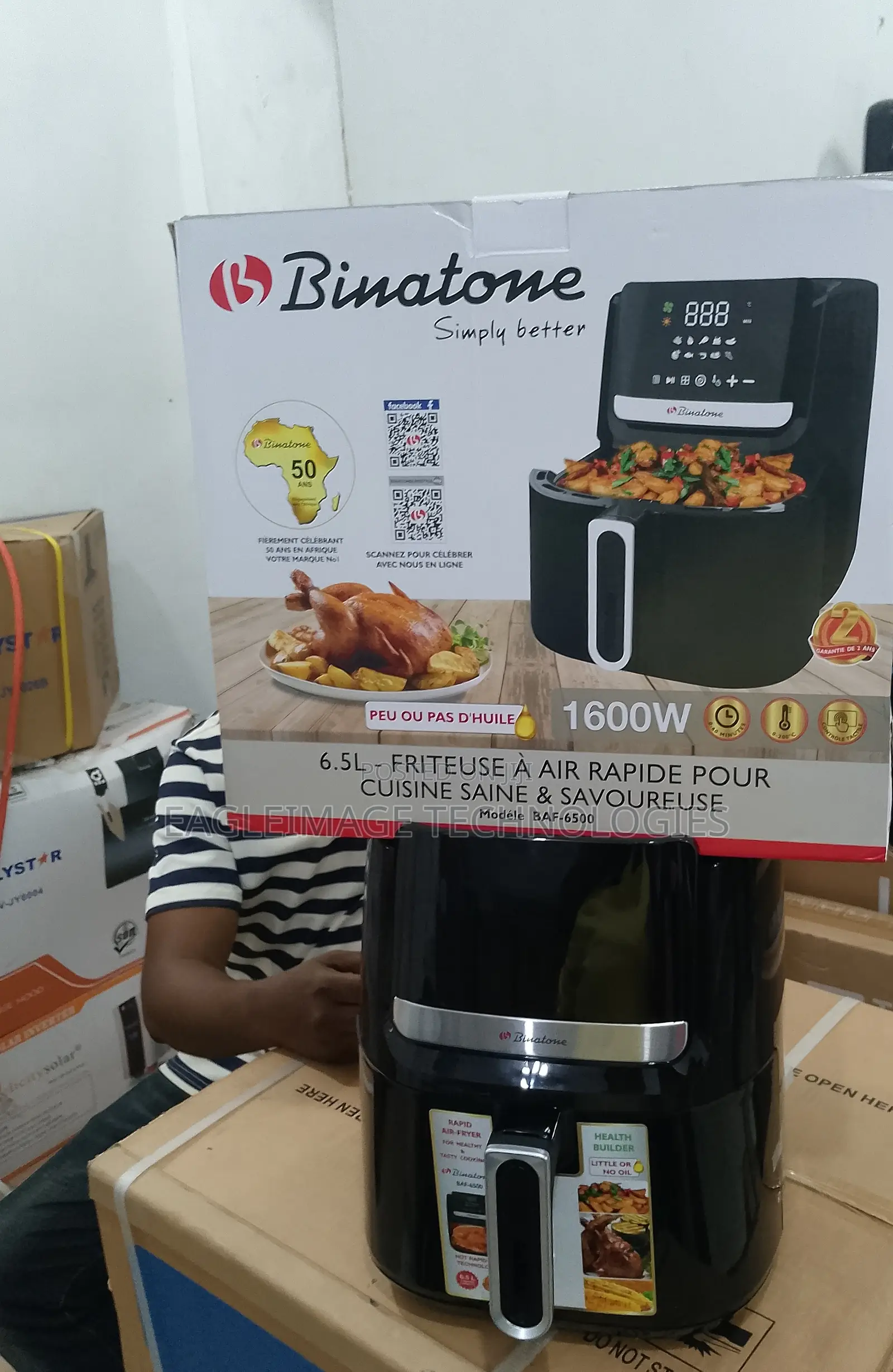 One Device, Many Dishes – Binatone 6.5l Air Fryer