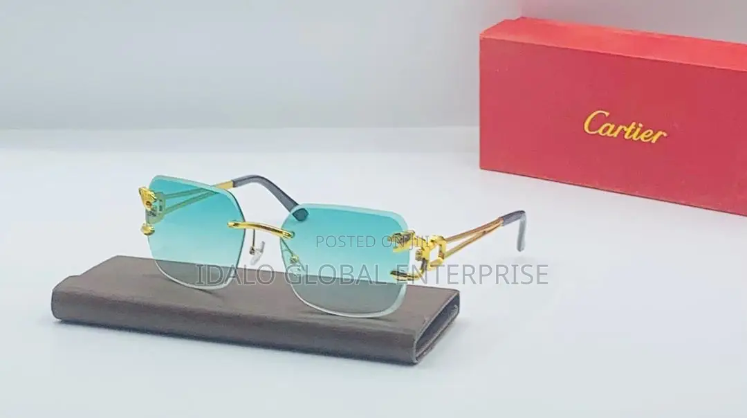 Leopard Rimless Sunglasses