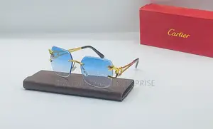 Leopard Rimless Sunglasses