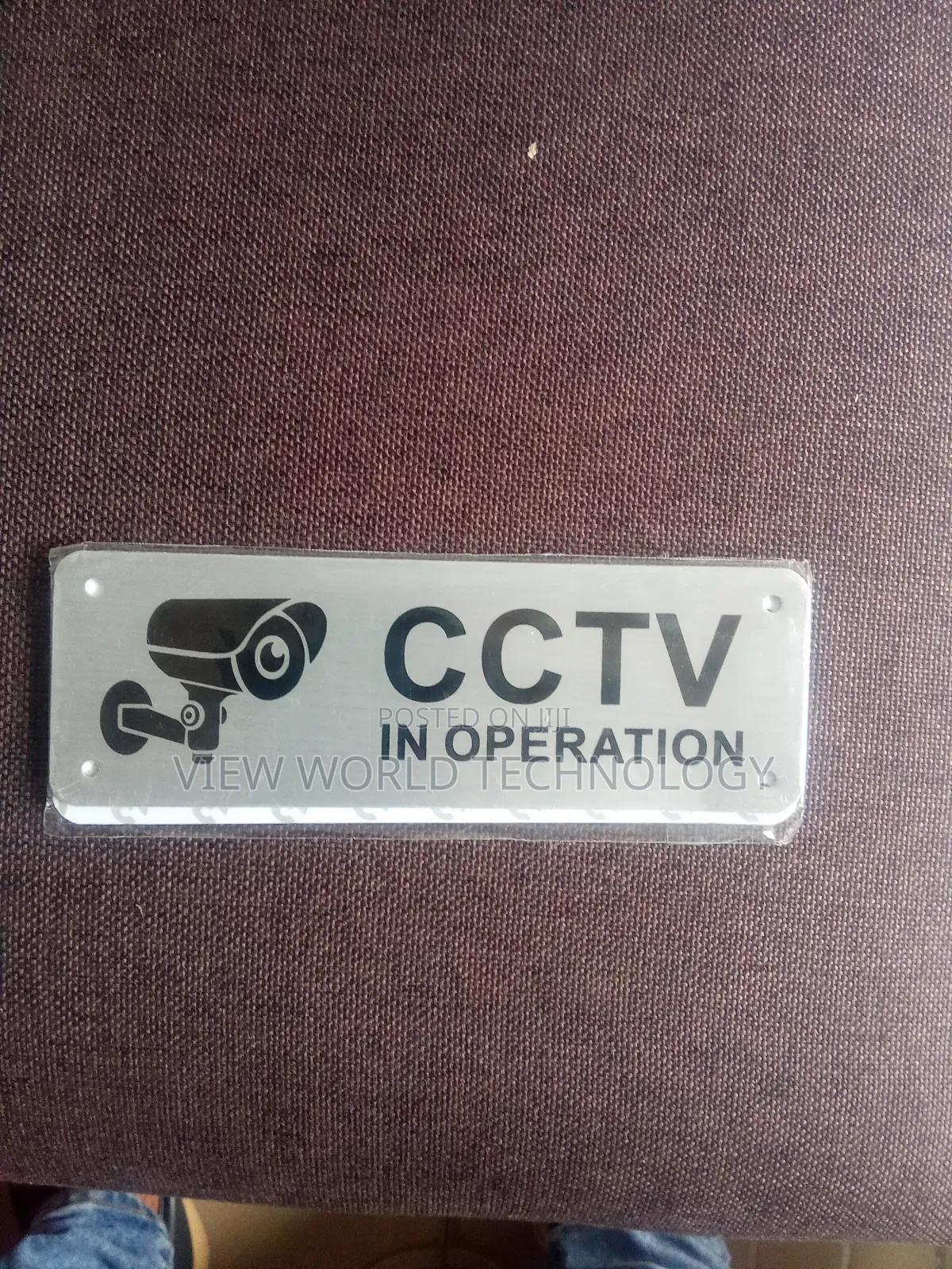 2-pack Cctv Security Camera Warning Signs