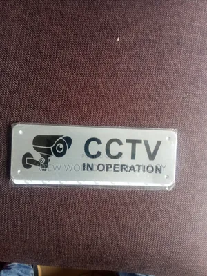 2-pack Cctv Security Camera Warning Signs