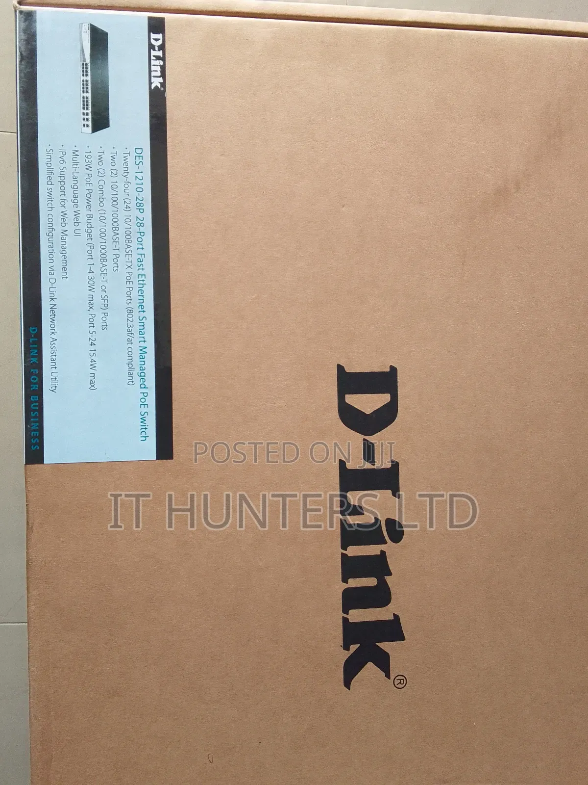 D-Link 24 Ports Fast Ethernet Smart Managed Poe Switch