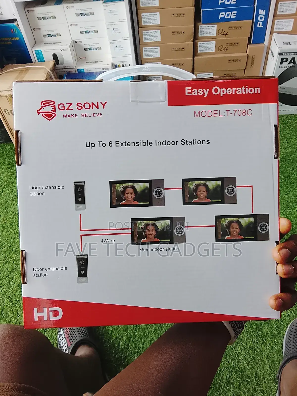 4 Wire Hd Tvi Video Intercom Kit