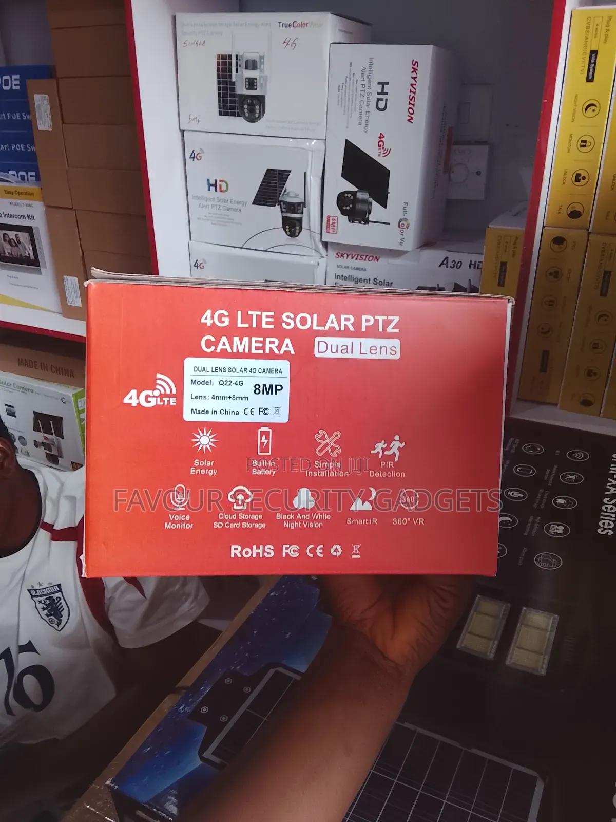 4g Lte Solar Dual Lens Camera