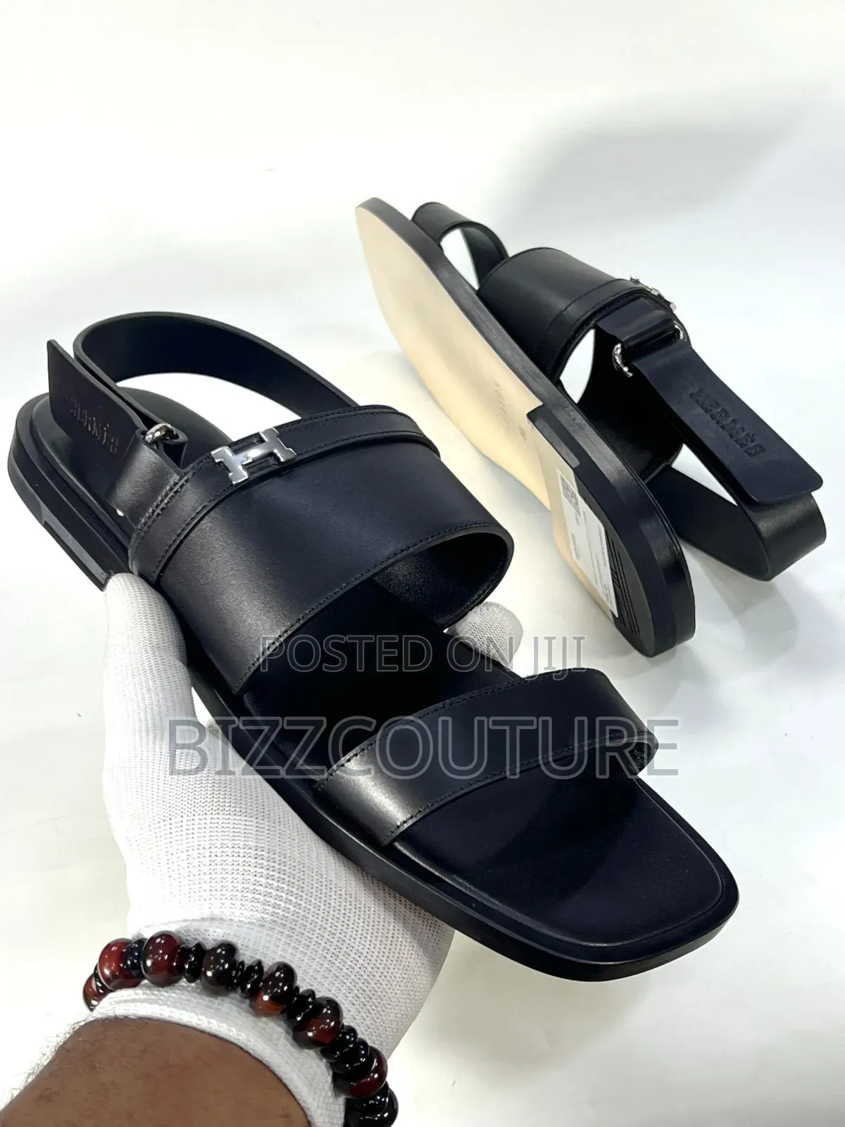 Original Hermes Leather Sandals Available in Store