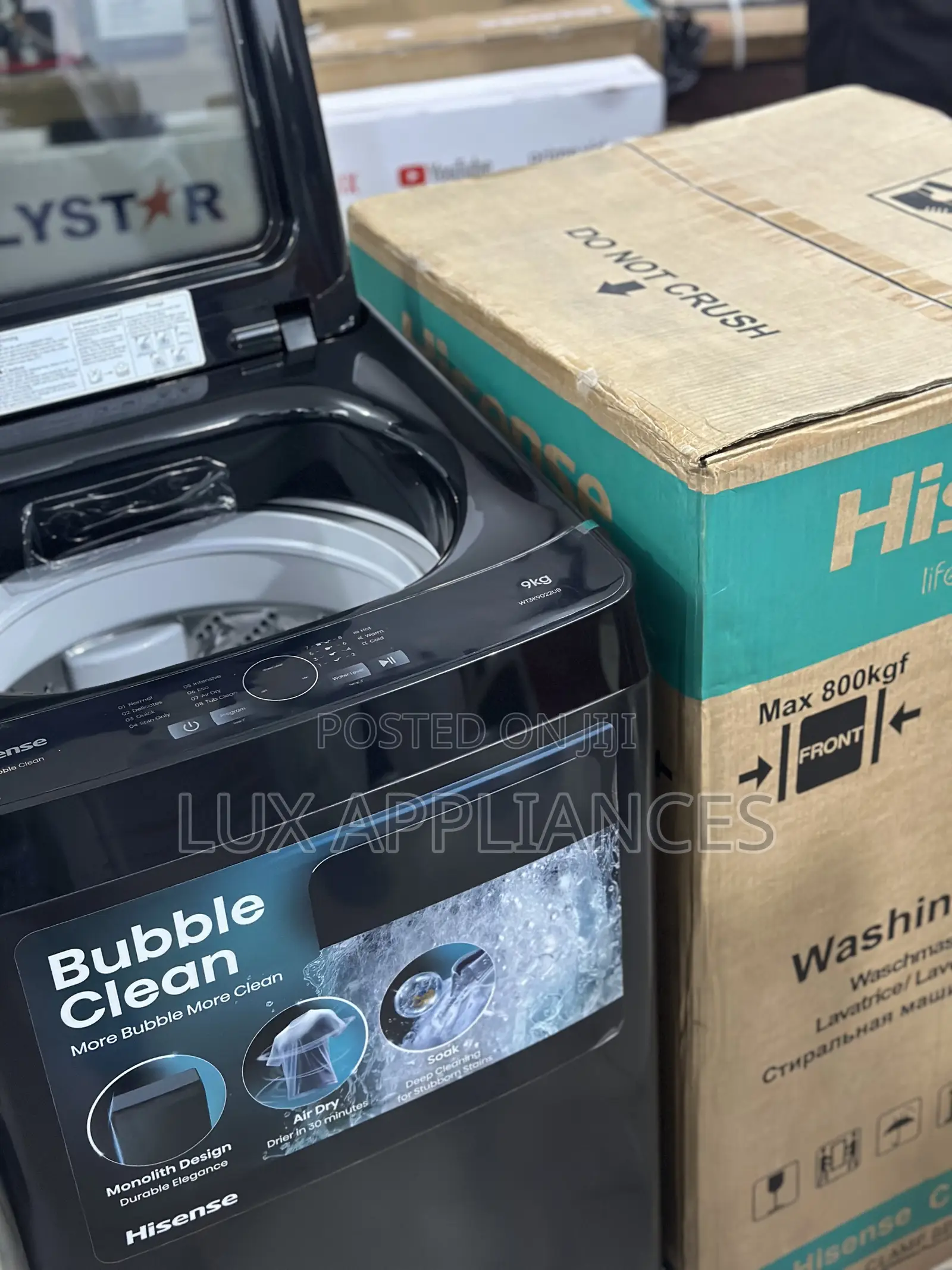 Hisense 9kg Top Load Washing Machine-Fully Automatic and Efficient