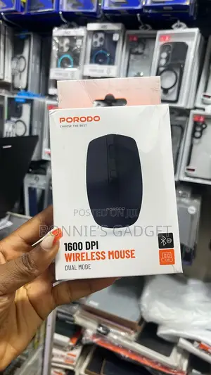Porodo 1600 Dpi Wireless Mouse, Specifically the Dual-Mode Version