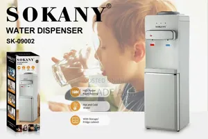 Sokany 3 Outlet Water Dispenser With Small Refrigerator
