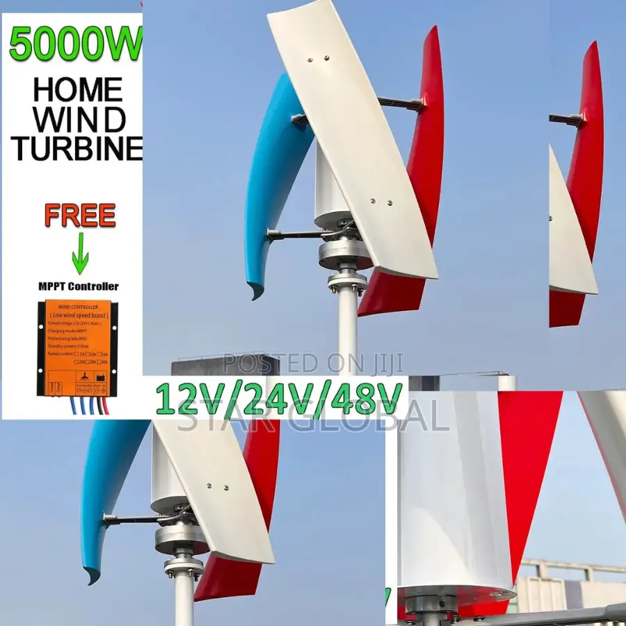 Built for Strength, Designed for Silence: 5000w Vertical Wind Turbine