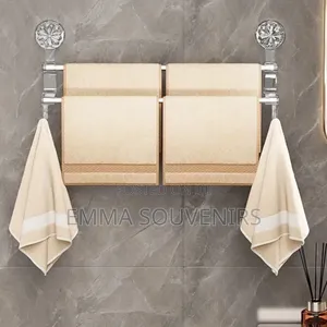 Adjustable Bathroom Wall-Mounted Towel Rack