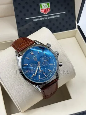 Heuer Carrera Quality Leather Watch