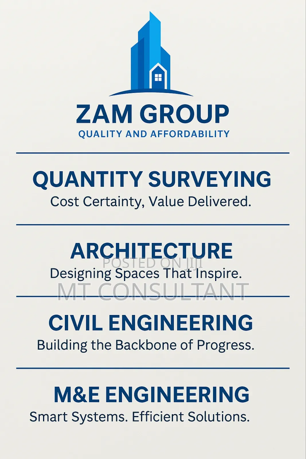 Quantity Surveying, Cost Estimation, Boq and Cost Control