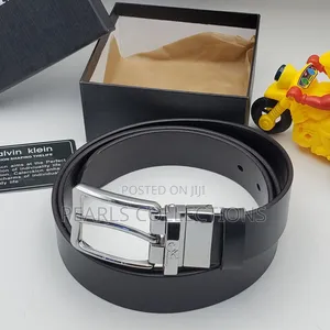 Ck Black Original Leather Belt
