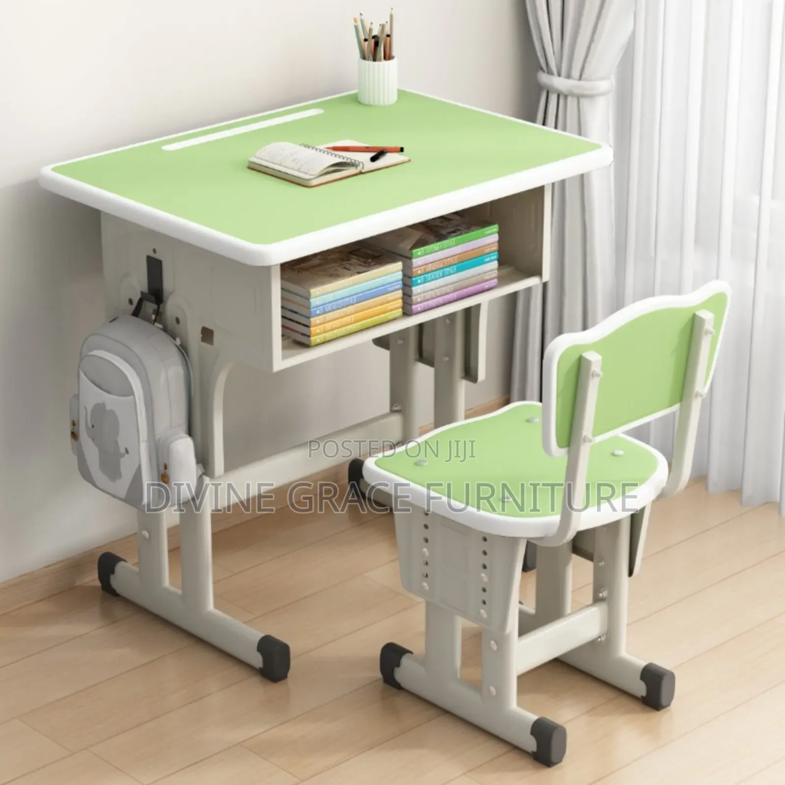 School Chair and Locker