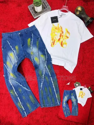 Jean Trouser and Designer Top Set