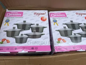 10-PCS Regina Royal Dessini Marble Cookware Set (Yz12)