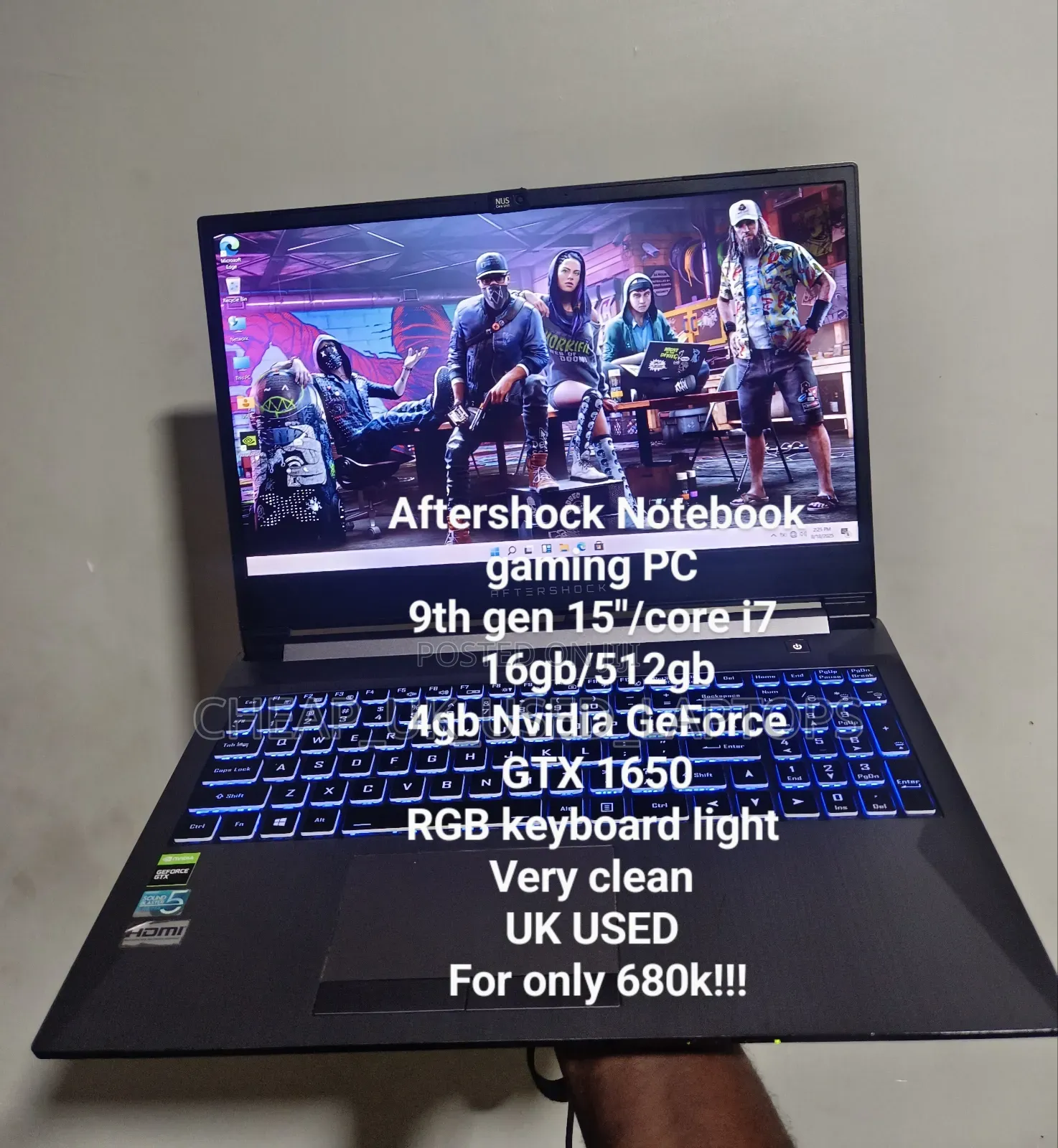 Laptop 16GB Intel Core I7 SSD 512GB