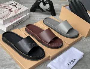 High Quality Luxury Men's Slippers Zara Well Branded Package