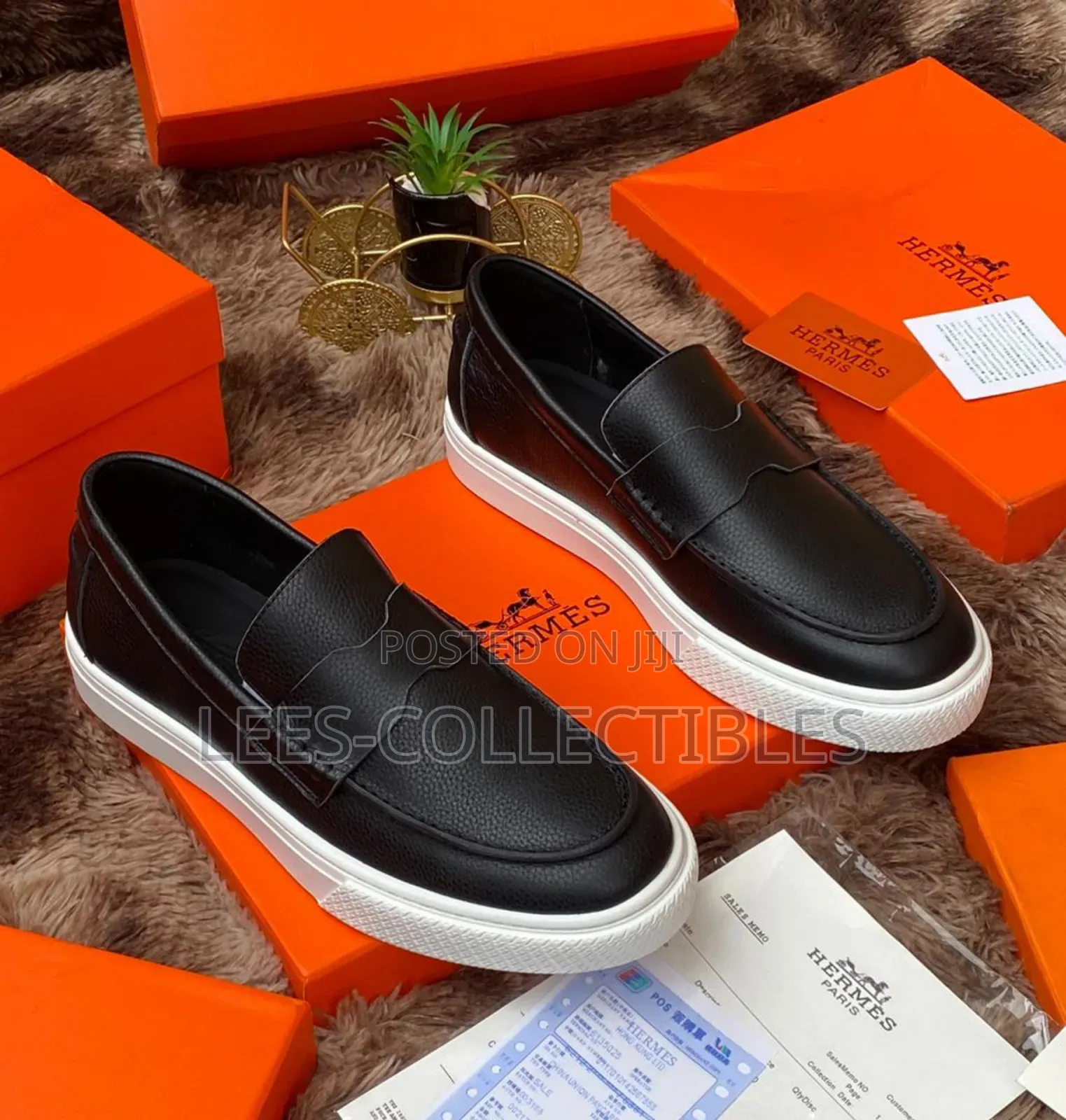 High Quality Hermes Leather Sneakers