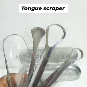 4 in 1 Tongue Scraping Fresh Breath, Oral Hygiene Care - Silver