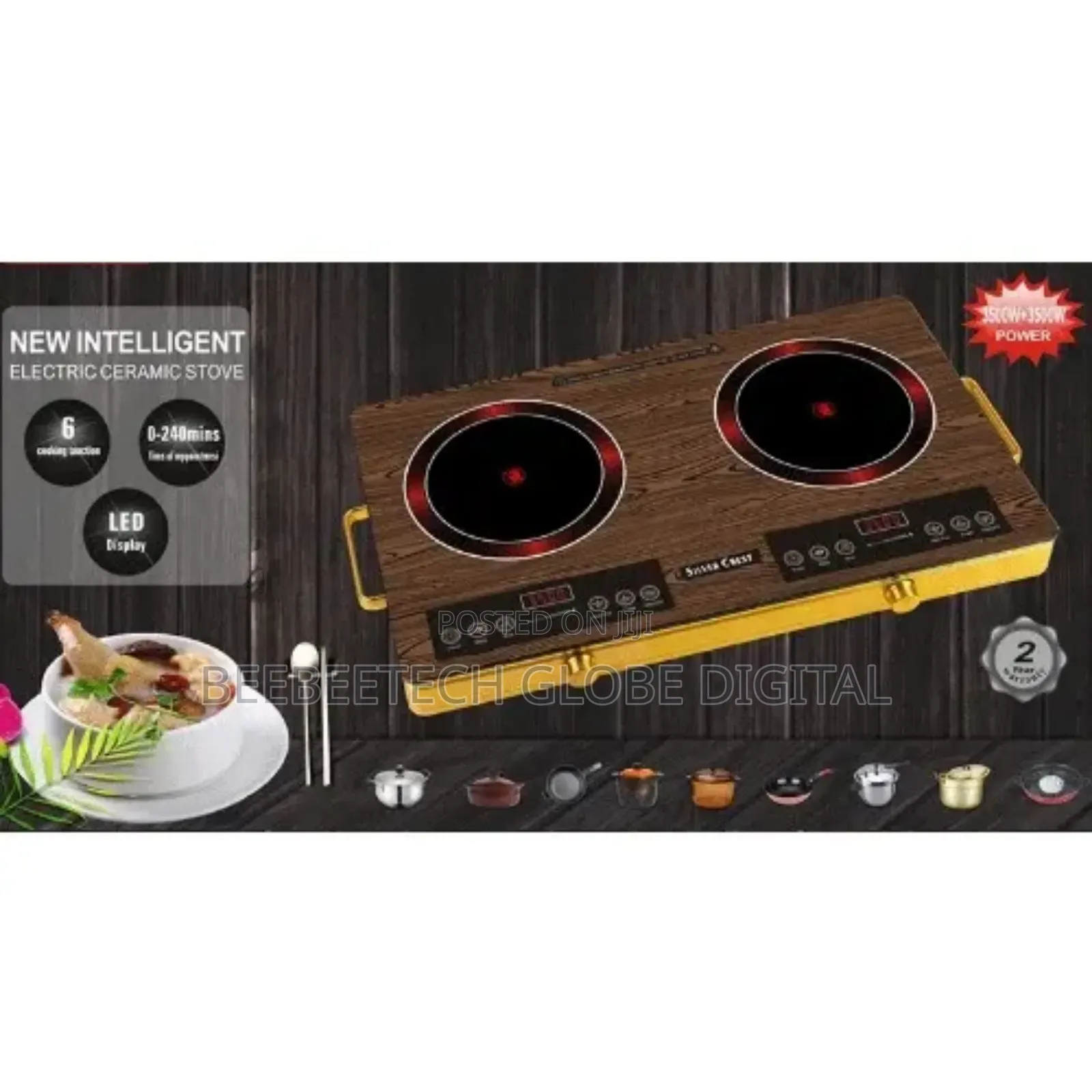 Double Cylinder Electric Stove