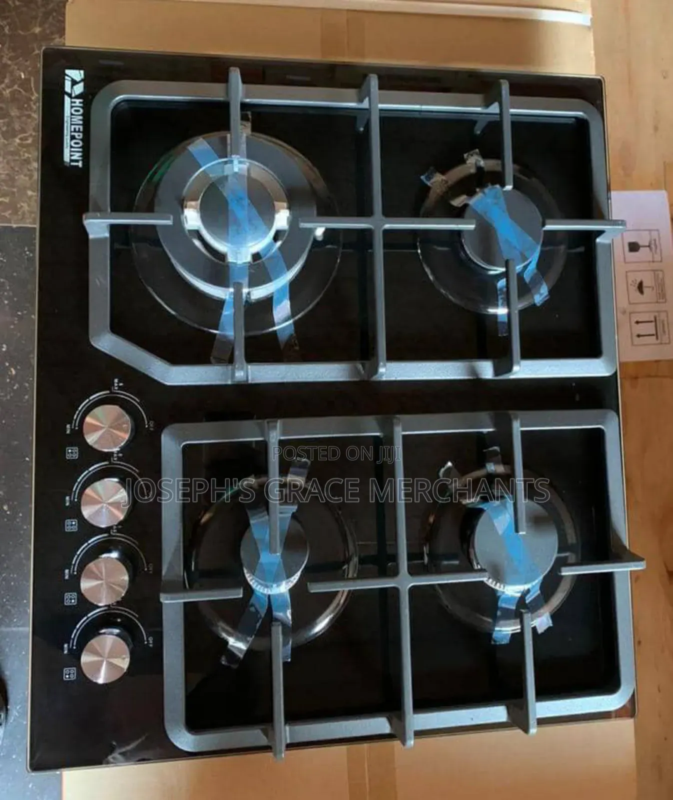 4in1 Inbuilt Industrial Gas Cooker.