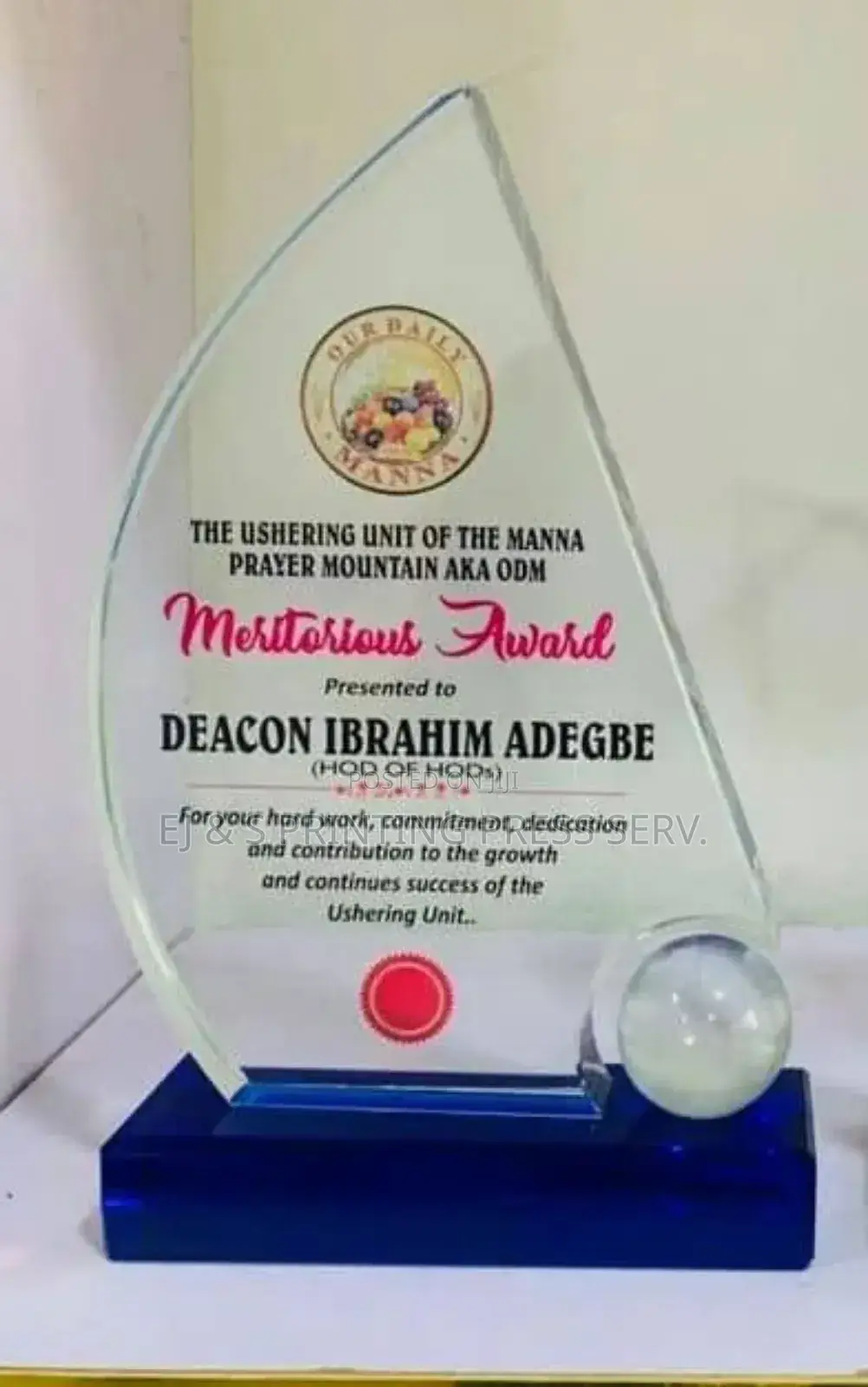 Acrylic Award Plaques
